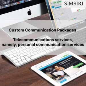 Custom Communication Packages - Telecommunications services, namely, personal communication services